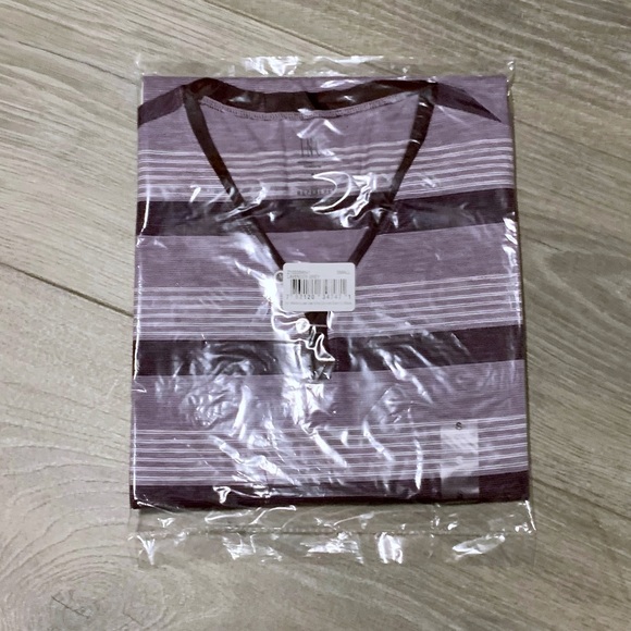 NWT INC striped button accent V-neck – small - Picture 3 of 3